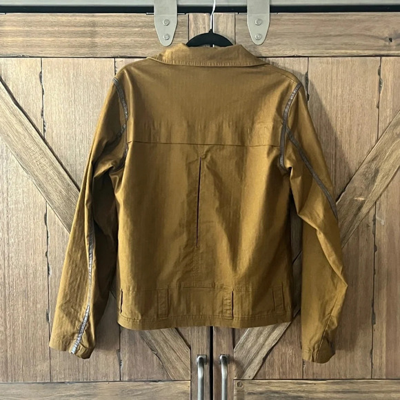 Helly Hansen Military Green/Brown Button Up Jacket with Zippers Size Small NWOT - Picture 2 of 9